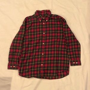 Talbots boys plaid flannel shirt